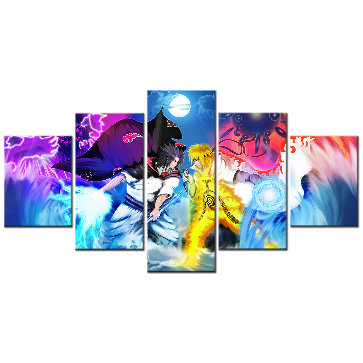 Naruto Canvas Wall Art - NA5147 - Uzumaki Naruto - Uchiha Sasuke