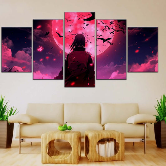 Naruto Wall Art - NA5073 - Itachi Uchiha Moonlight Silhouette - Naruto Poster - Naruto Canvas