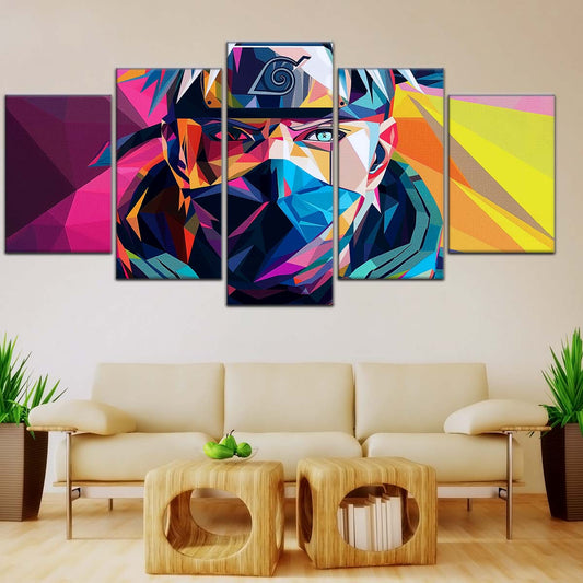 Naruto Wall Art - NA5080 - Kakashi Hatake Geometric Art - Naruto Poster - Naruto Canvas