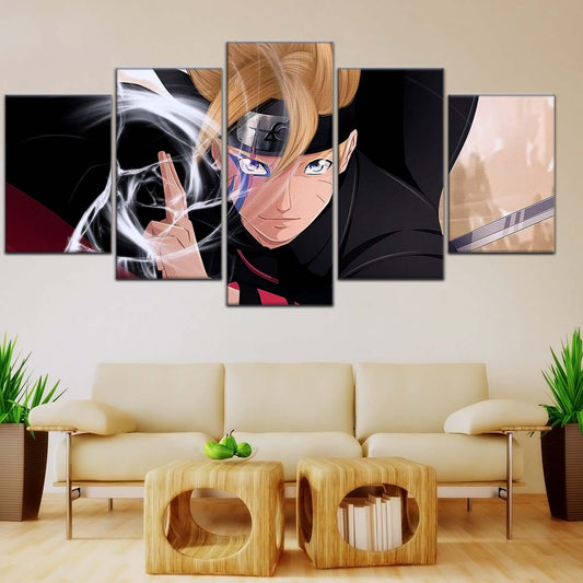 Naruto Wall Art - NA5083 - Boruto Uzumaki - Dynamic Anime Action Scene - Naruto Poster - Naruto Canvas