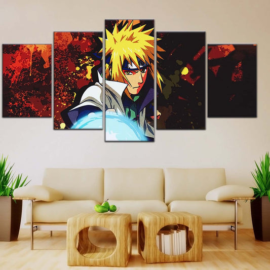 Naruto Wall Art - NA5096 - Minato Namikaze - Naruto’s Lightning Ninja Unleashed - Naruto Poster - Naruto Canvas