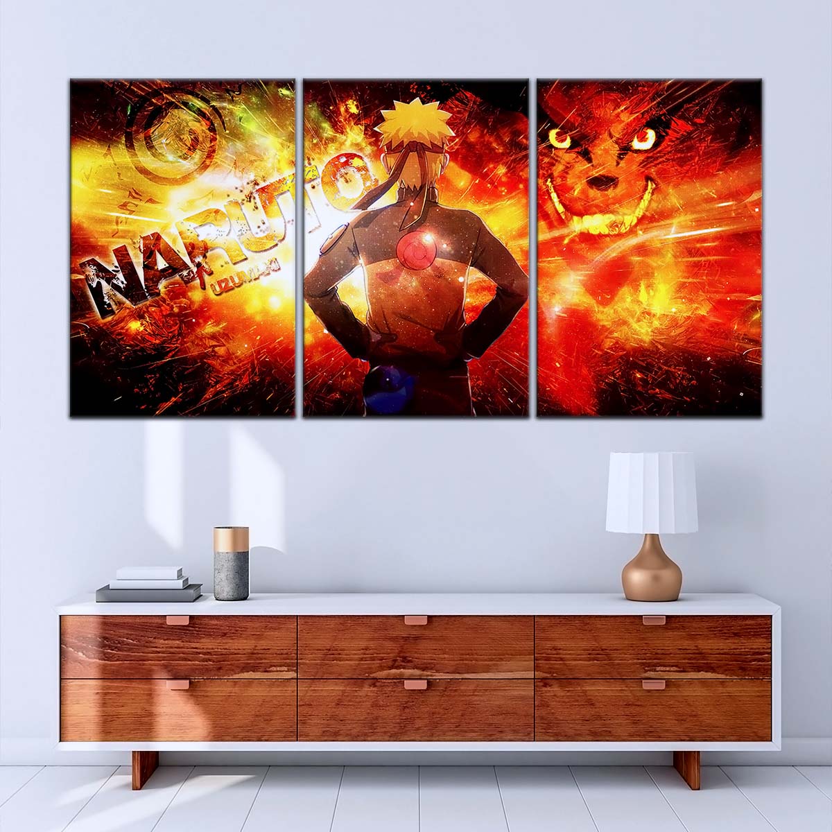 Naruto Wall Art - OP5004 - Kyūbi Power Naruto Uzumaki - Naruto Poster - Naruto Canvas