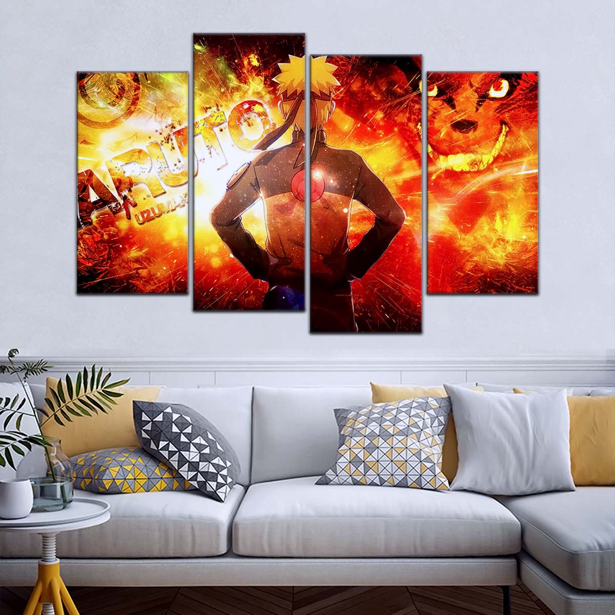 Naruto Wall Art - OP5004 - Kyūbi Power Naruto Uzumaki - Naruto Poster - Naruto Canvas