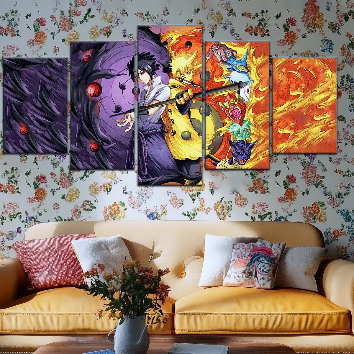 Naruto Wall Art - OP5010 - Naruto Uzumaki - Sasuke Uchiha - Naruto Poster - Naruto Canvas
