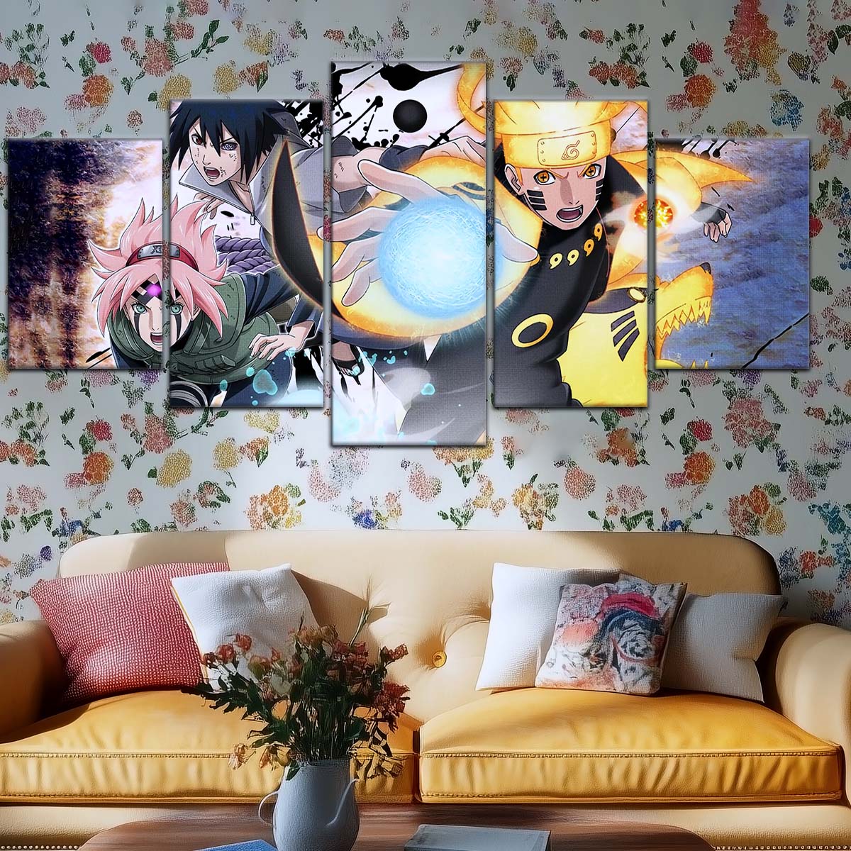 Naruto Wall Art - OP5022 - Sakura Haruno - Naruto Uzumaki - Sasuke Uchiha - Naruto Poster - Naruto Canvas