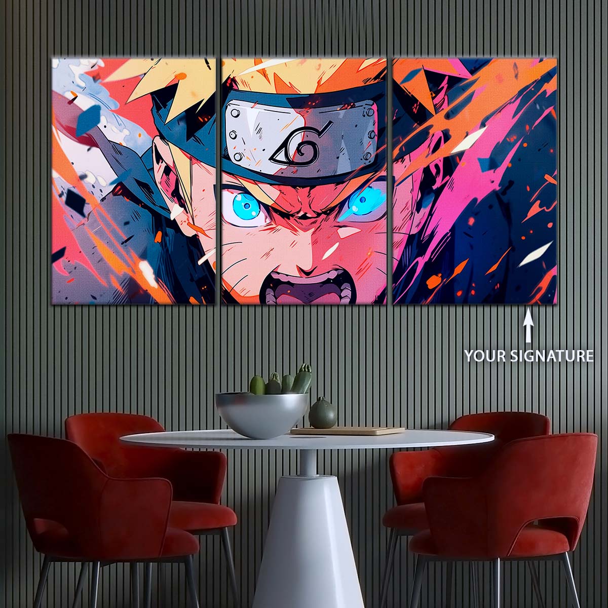 Naruto Wall Art - OP5040 - Naruto Uzumaki - Dynamic Ninja Power Display - Naruto Poster - Naruto Canvas