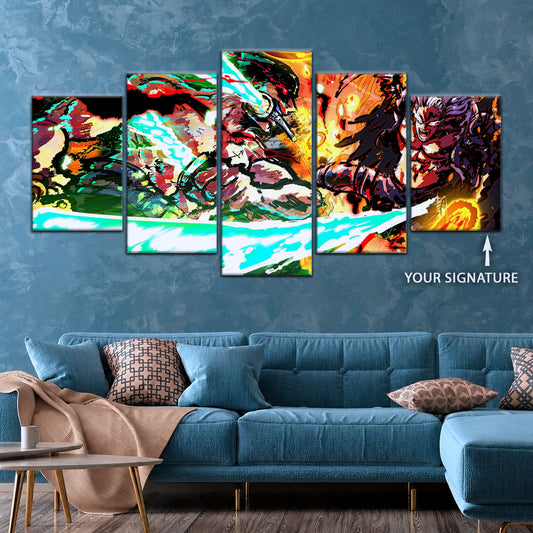 One Piece Canvas Wall Art - OP5023 - Roronoa Zoro vs King