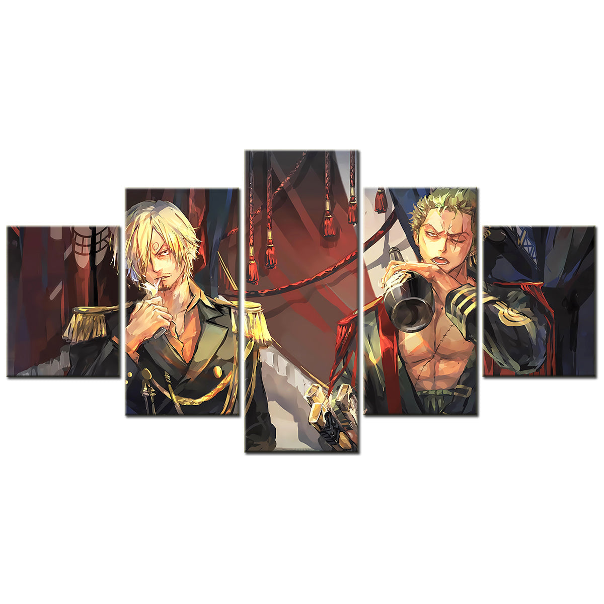 One Piece Canvas Wall Art - OP5165 - Roronoa Zoro Three Sword Style - Sanji