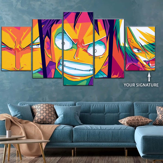 One Piece Wall Art - OP5016 - Sanji - Monkey D. Luffy - Roronoa Zoro - One Piece Poster - One Piece Canvas