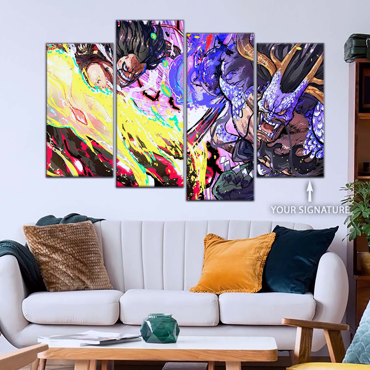 One Piece Wall Art - OP5022 - Monkey D. Luffy Gear Fourth Kaido - One Piece Poster - One Piece Canvas