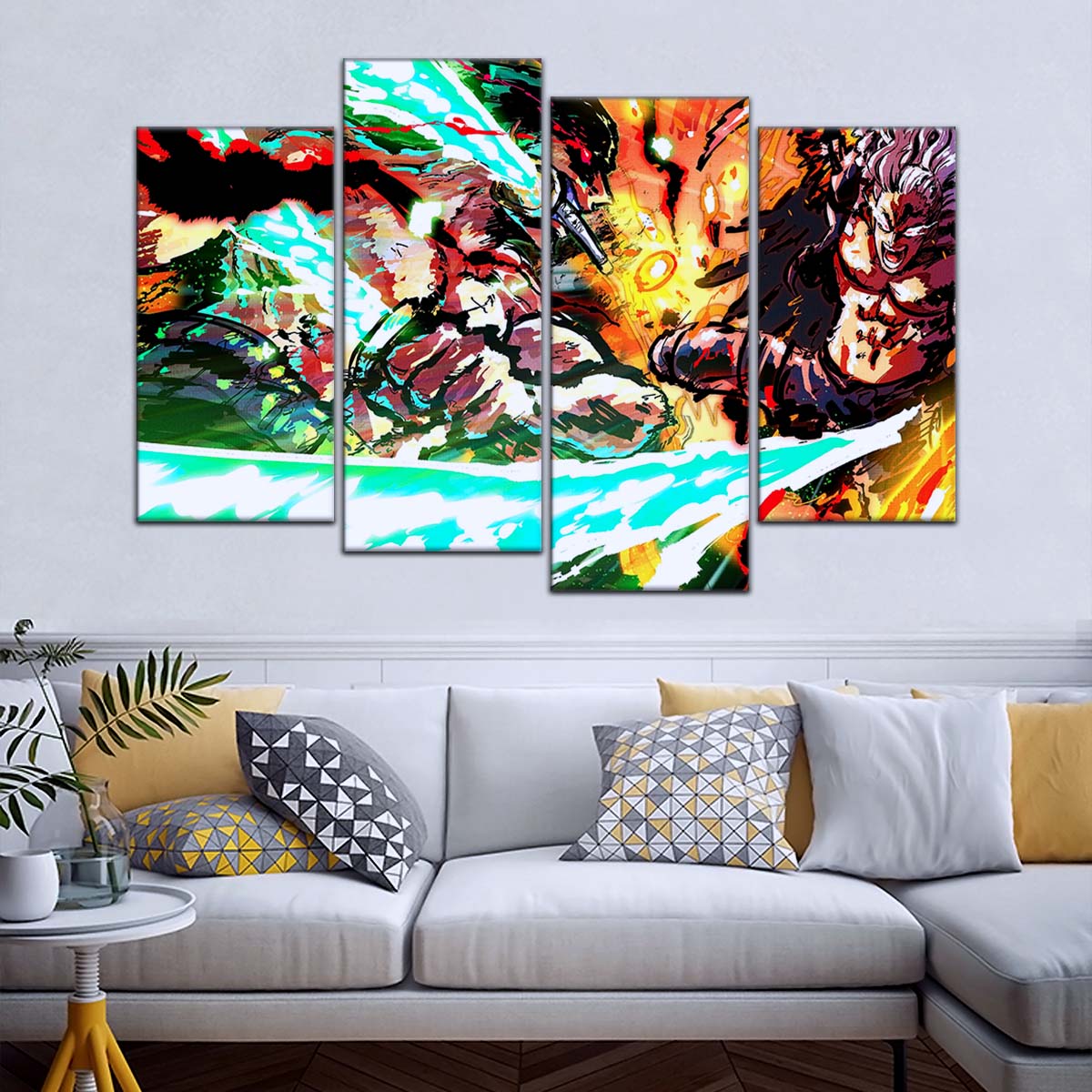 One Piece Wall Art - OP5023 - Roronoa Zoro vs King - One Piece Poster - One Piece Canvas
