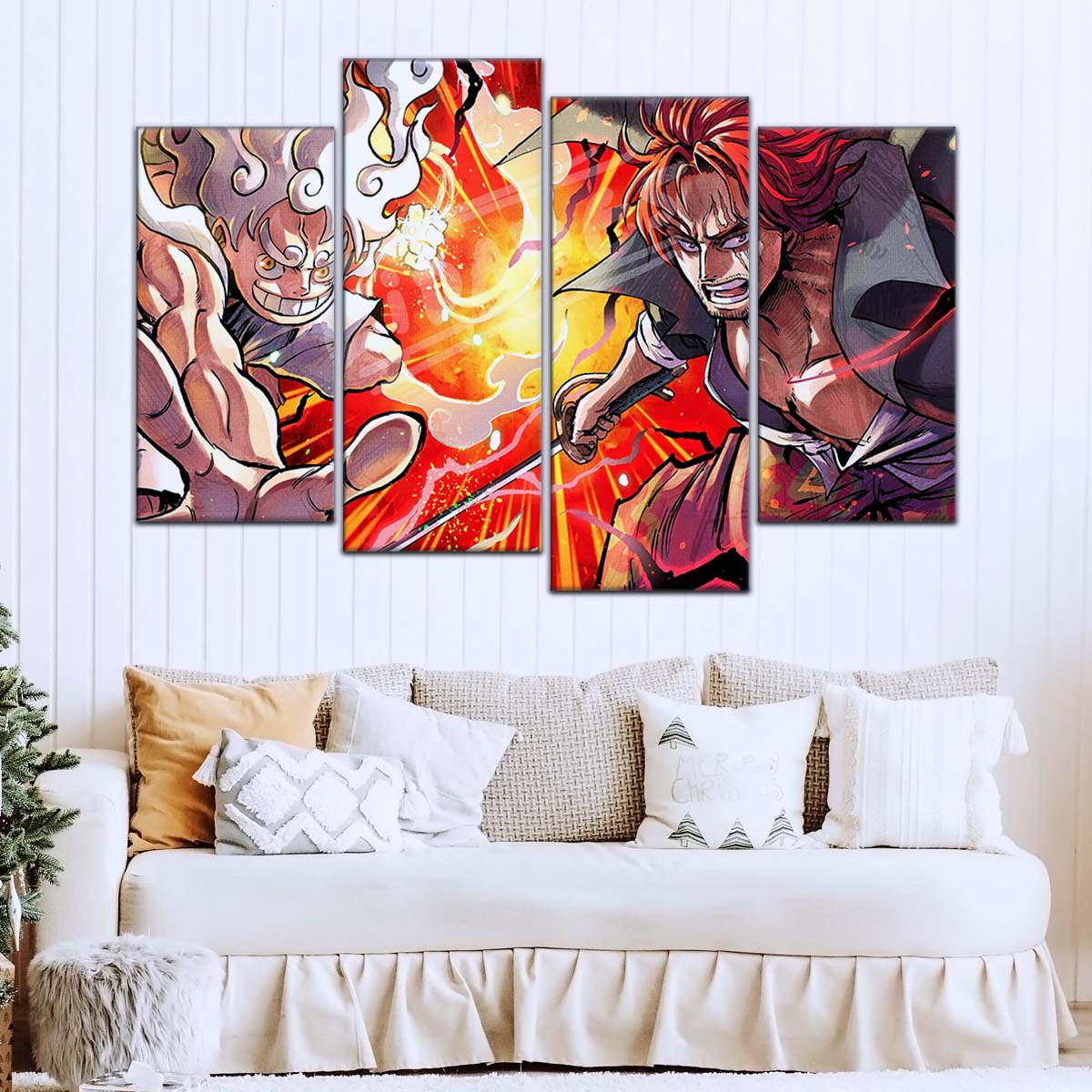 One Piece Wall Art - OP5026 - Monkey D. Luffy - Shanks - One Piece Poster - One Piece Canvas