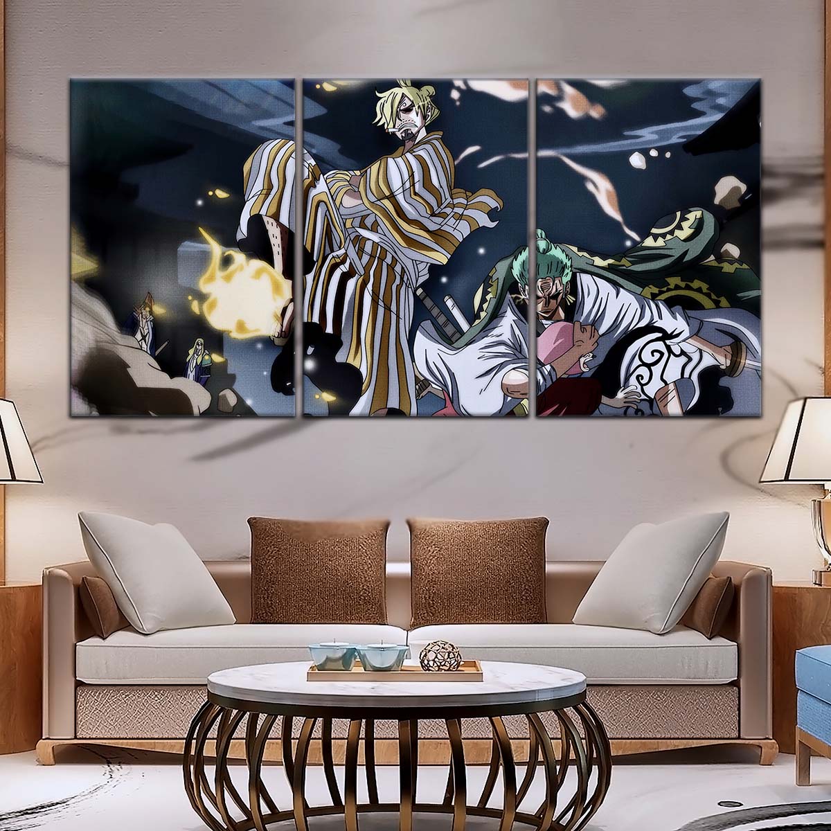 One Piece Wall Art - OP5028 - Toko - Sanji - Roronoa Zoro - One Piece Poster - One Piece Canvas
