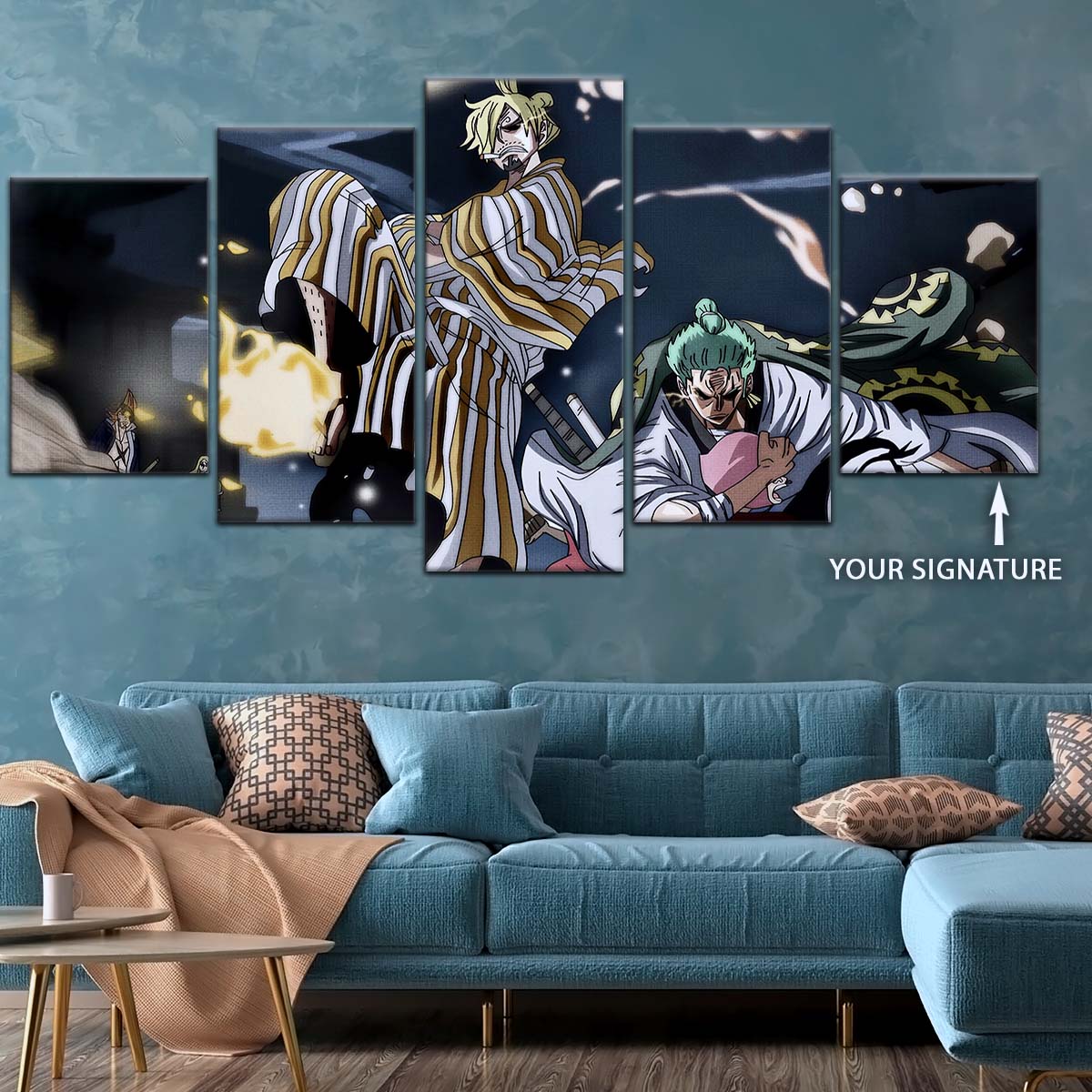 One Piece Wall Art - OP5028 - Toko - Sanji - Roronoa Zoro - One Piece Poster - One Piece Canvas