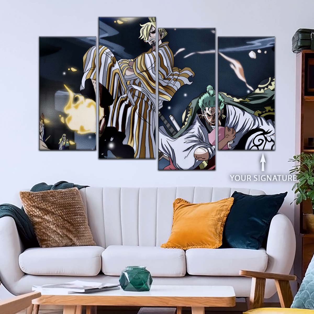 One Piece Wall Art - OP5028 - Toko - Sanji - Roronoa Zoro - One Piece Poster - One Piece Canvas