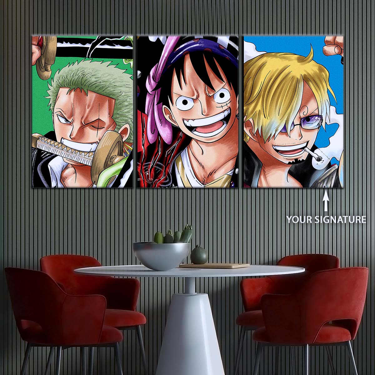 One Piece Wall Art - OP5029 - Monkey D. Luffy - Roronoa Zoro - Sanji - One Piece Poster - One Piece Canvas