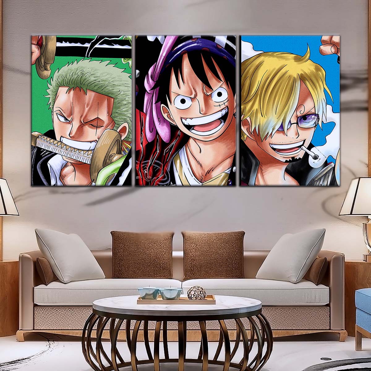 One Piece Wall Art - OP5029 - Monkey D. Luffy - Roronoa Zoro - Sanji - One Piece Poster - One Piece Canvas