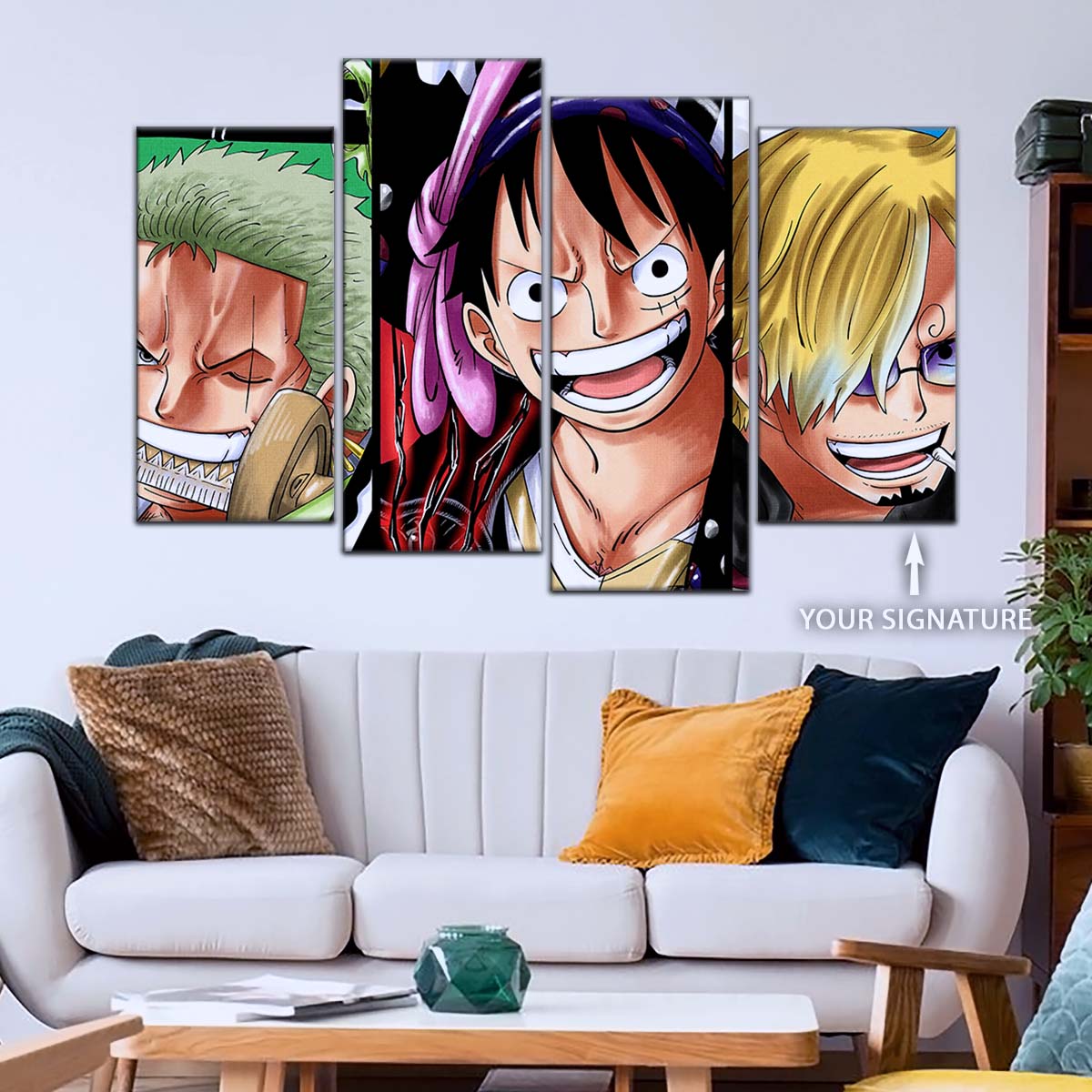 One Piece Wall Art - OP5029 - Monkey D. Luffy - Roronoa Zoro - Sanji - One Piece Poster - One Piece Canvas