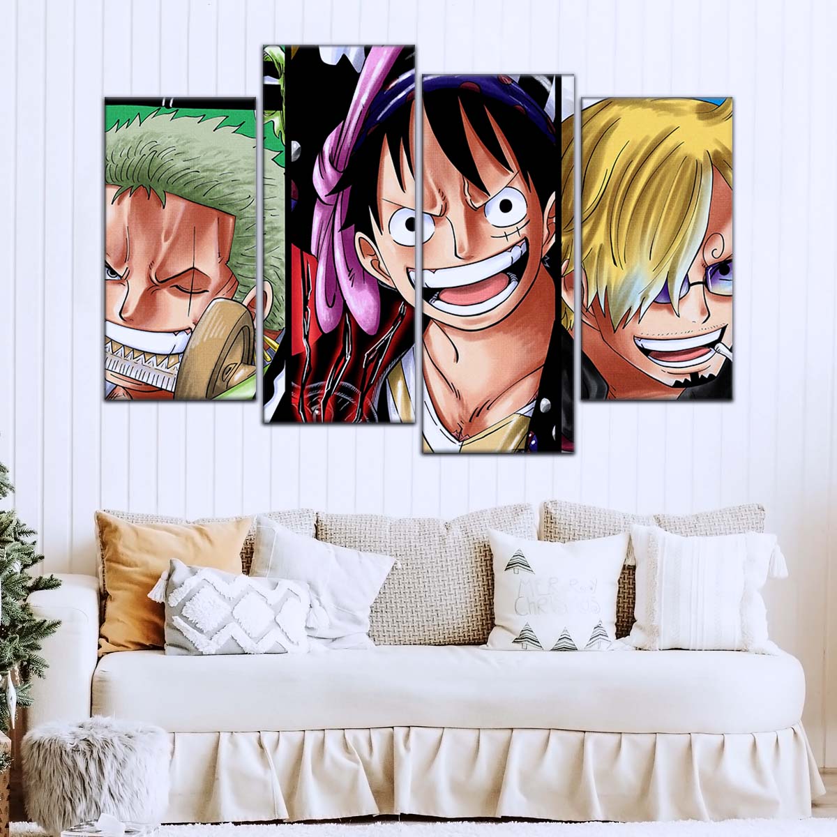 One Piece Wall Art - OP5029 - Monkey D. Luffy - Roronoa Zoro - Sanji - One Piece Poster - One Piece Canvas