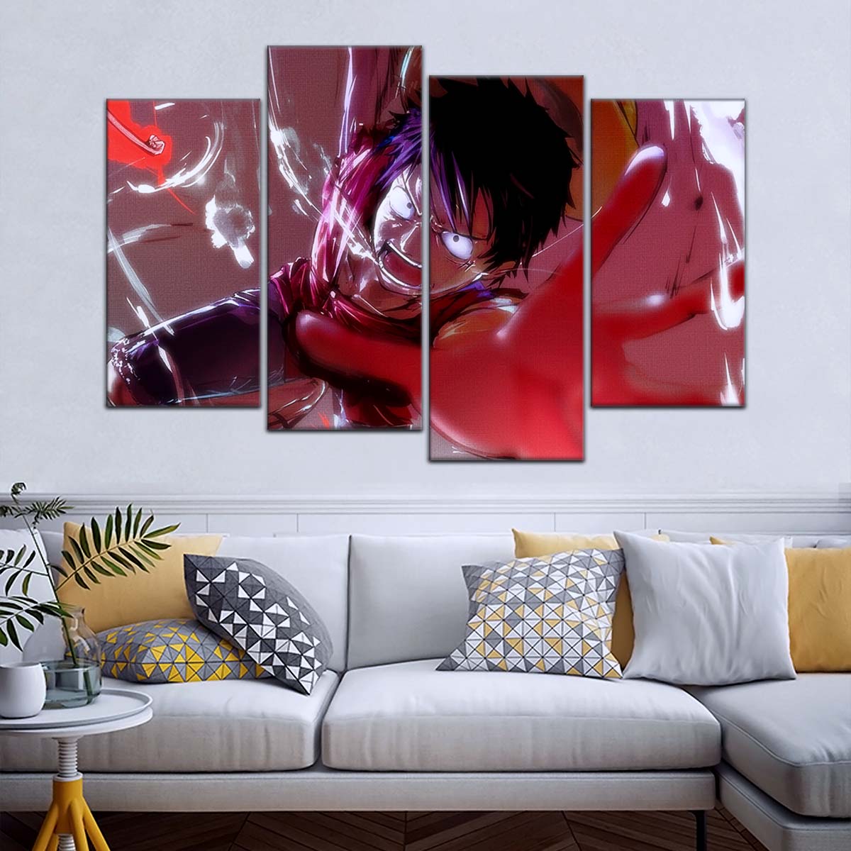 One Piece Wall Art - OP5037 - Monkey D. Luffy's Fierce Reach- One Piece Poster - One Piece Canvas