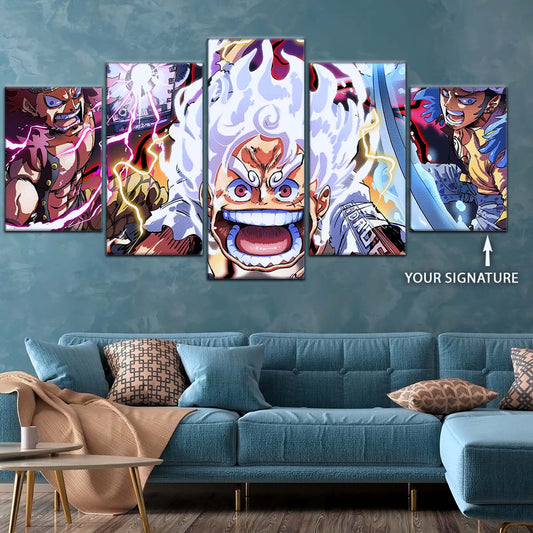 One Piece Wall Art - OP5058 - Eustass Kid - Monkey D. Luffy Gear 5 -Trafalgar Law - One Piece Poster - One Piece Canvas