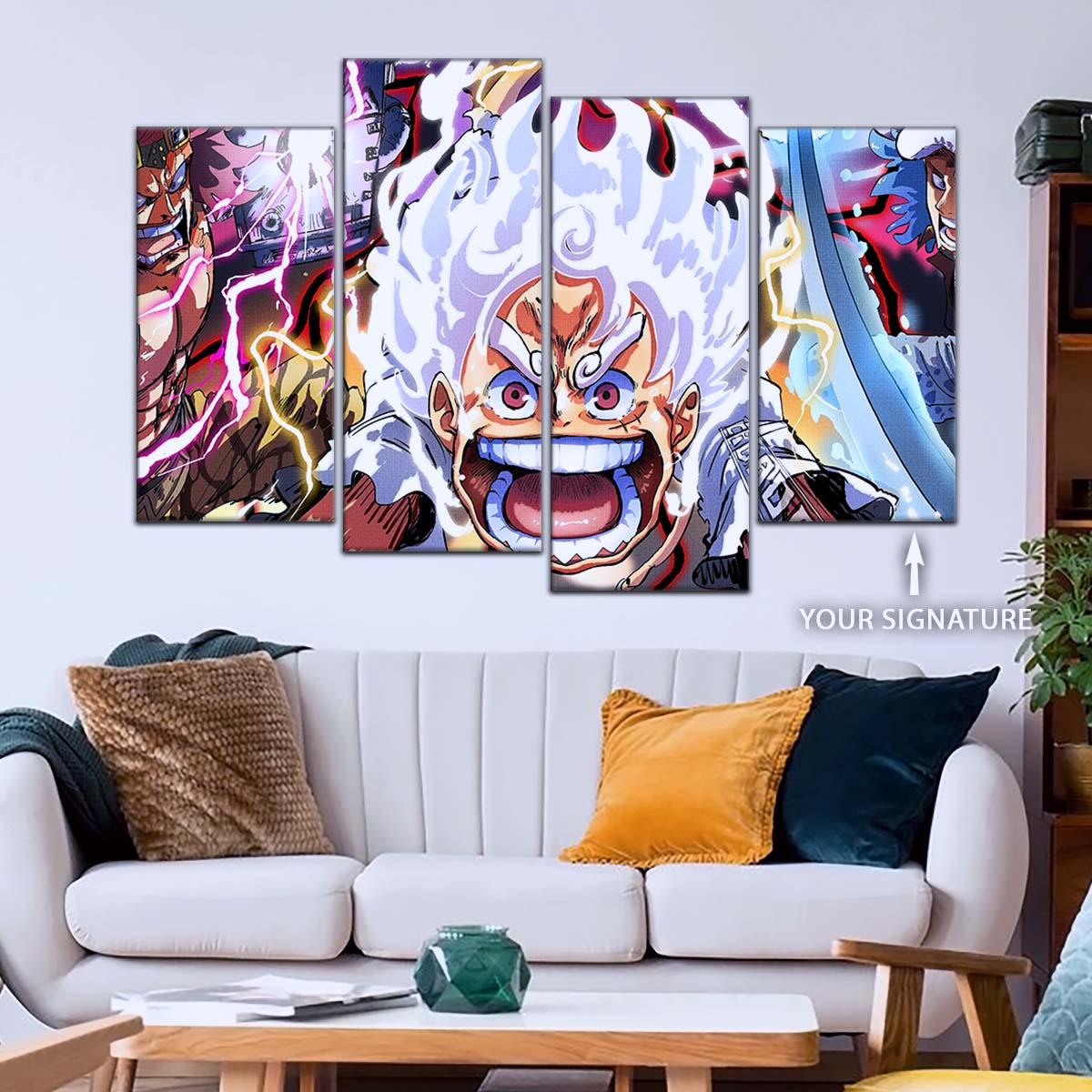 One Piece Wall Art - OP5058 - Eustass Kid - Monkey D. Luffy Gear 5 -Trafalgar Law - One Piece Poster - One Piece Canvas