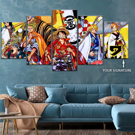 One Piece Wall Art - OP5063 - Usopp - Nico Robin Franky - Tony Tony Chopper - Nami - Sanji - Roronoa Zoro - Monkey D. Luffy - One Piece Poster - One Piece Canvas