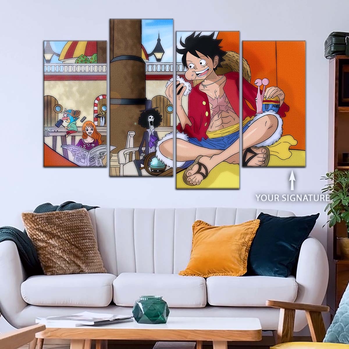One Piece Wall Art - OP5064 - Nami - Brook - Monkey D. Luffy - Tony Tony Chopper - Sanji - One Piece Poster - One Piece Canvas