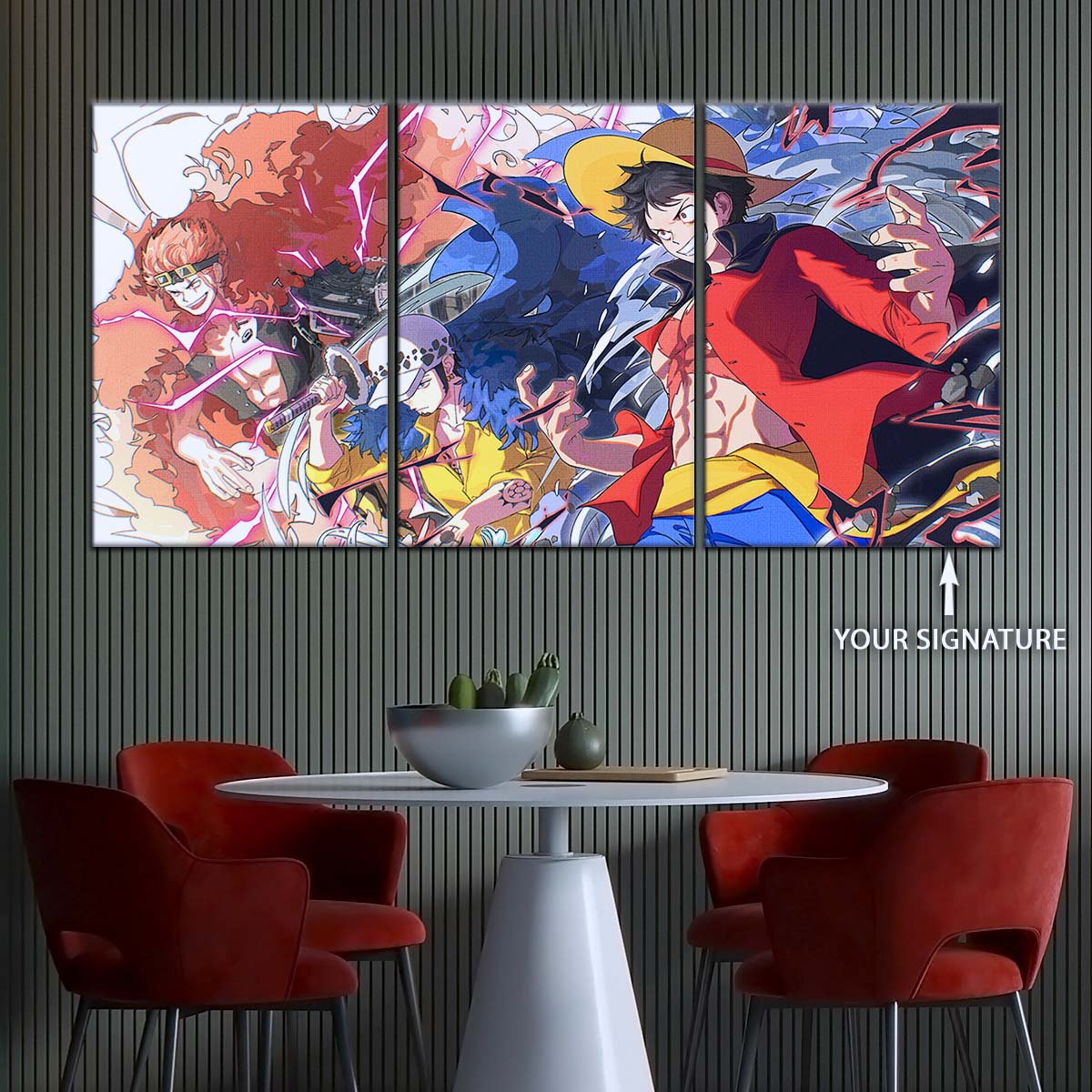 One Piece Wall Art - OP5068 - Monkey D. Luffy - Trafalgar Law - Eustass Kid - One Piece Poster - One Piece Canvas