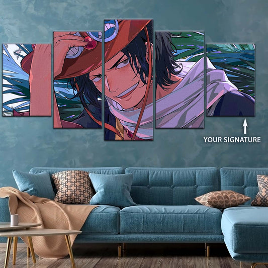 One Piece Wall Art - OP5075 - Portgas D. Ace - One Piece Poster - One Piece Canvas