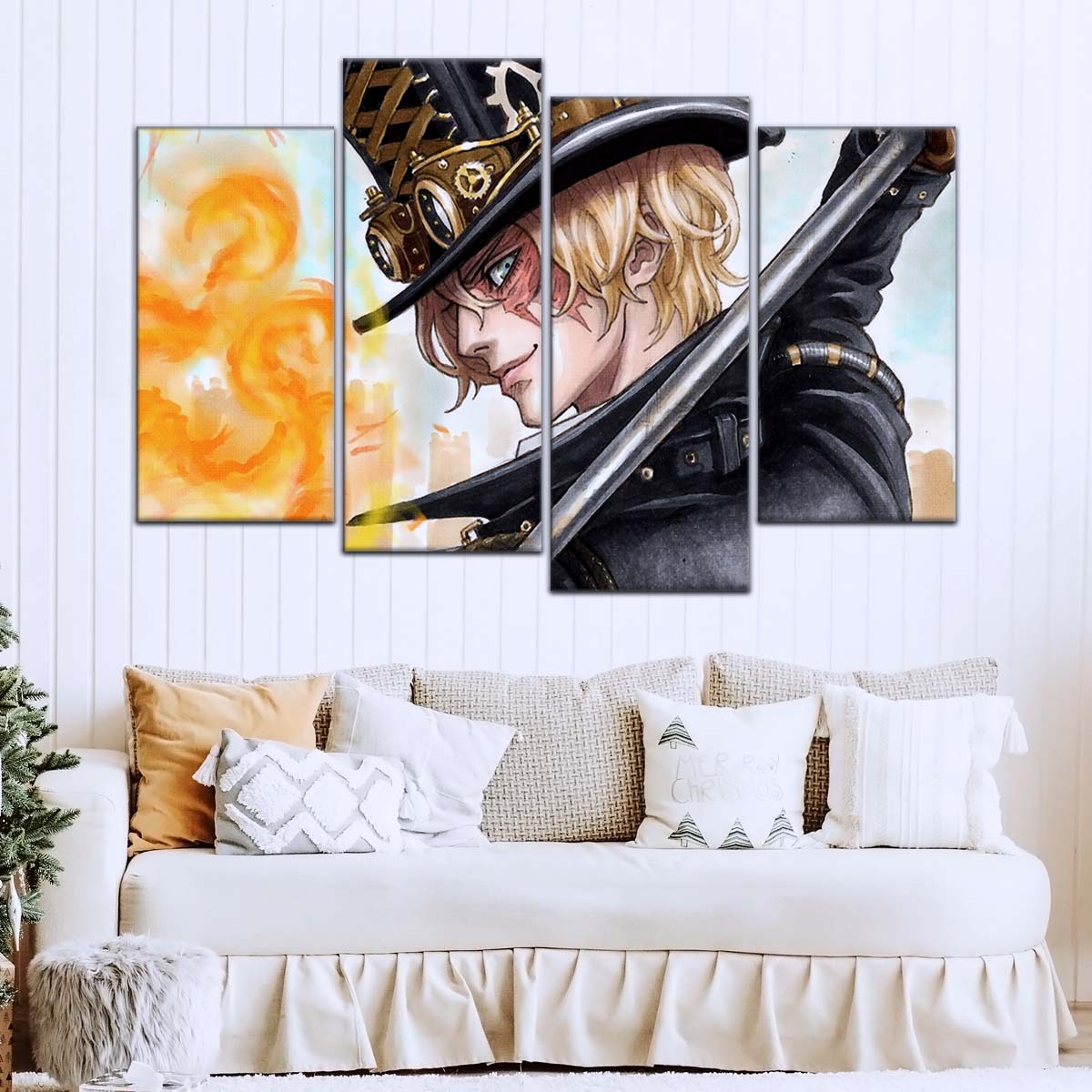 One Piece Wall Art - OP5083 - Sabo Blaze - One Piece Poster - One Piece Canvas