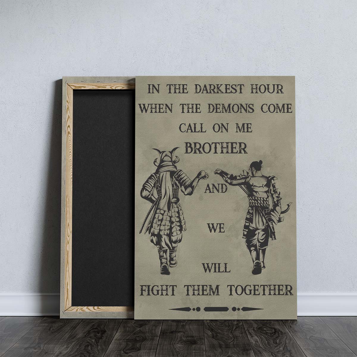 Samurai Wall Art - Samurai Poster - Samurai Canvas - Call On Me Brother - SA061 - Vertical Poster - Vertical Canvas