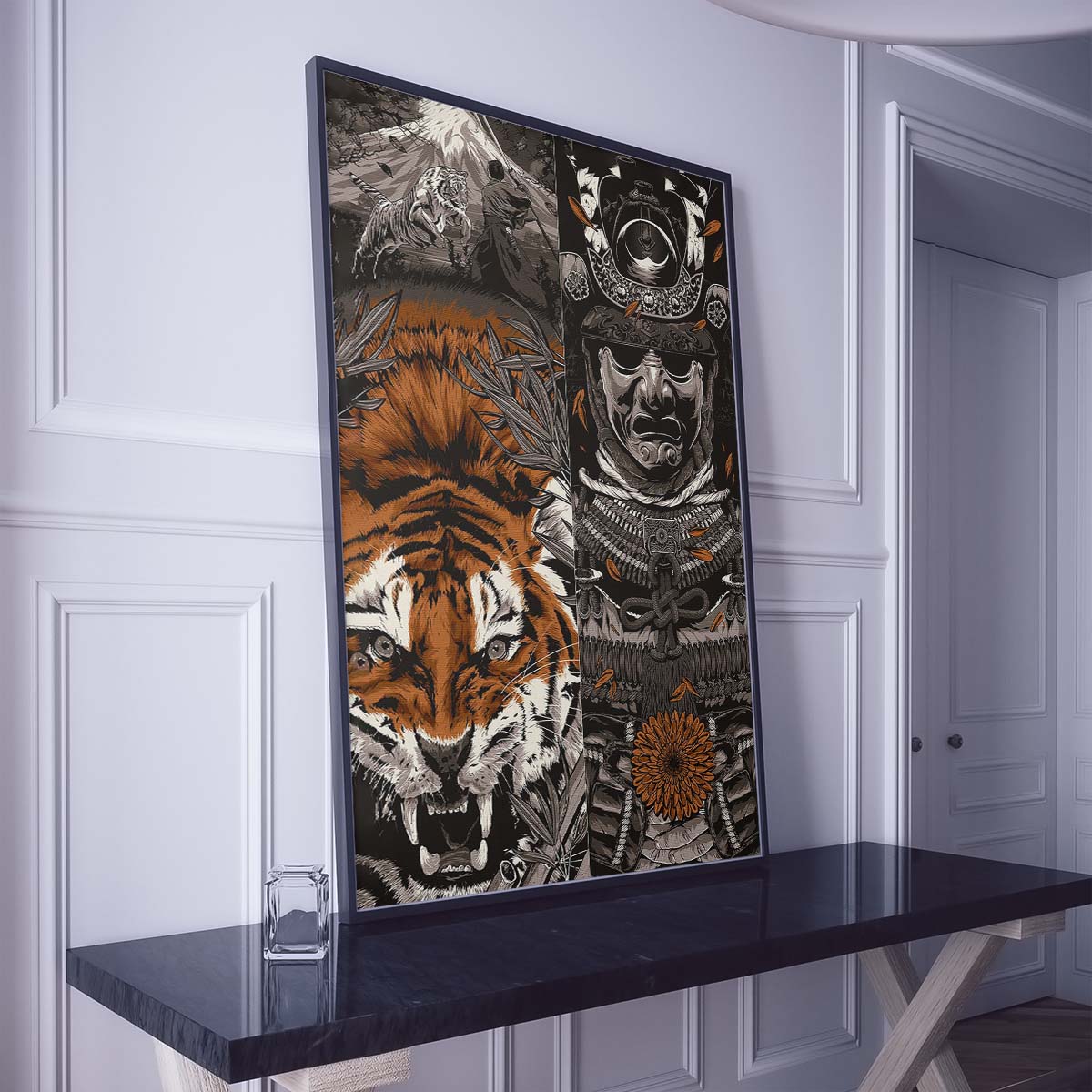 Samurai Wall Art - Samurai Poster - Samurai Canvas - Samurai - SA032 - Vertical Poster - Vertical Canvas