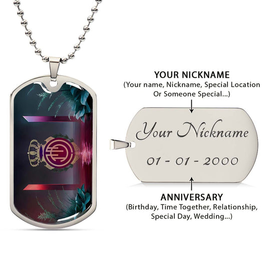 Soccer Dog Tag Necklace - SCD031 - RCD Mallorca - Military Ball Chain