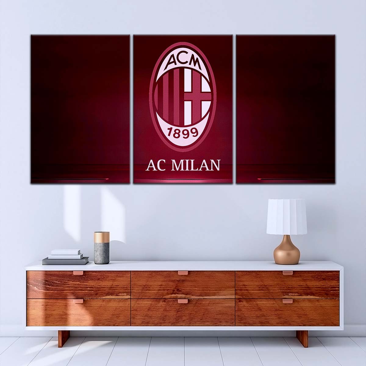 Soccer Canvas Wall Art - FB5029 - AC Milan