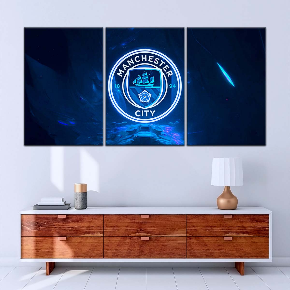 Soccer Canvas Wall Art - FB5050 - Ocean Manchester City FC