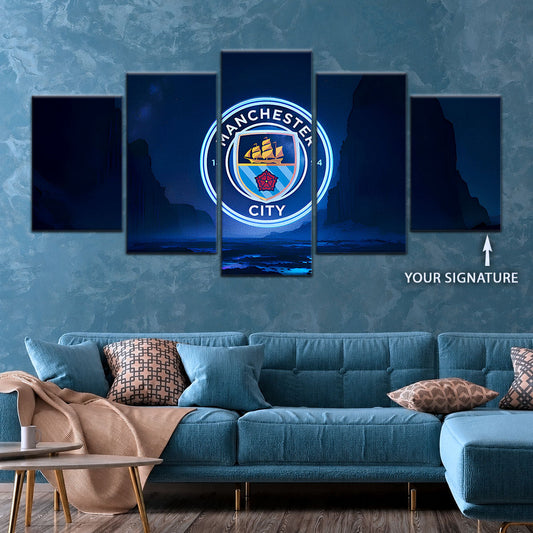 Soccer Canvas Wall Art - FB5047 - Manchester City