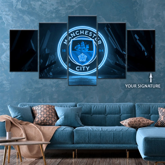 Soccer Canvas Wall Art - FB5049 - Manchester City FC