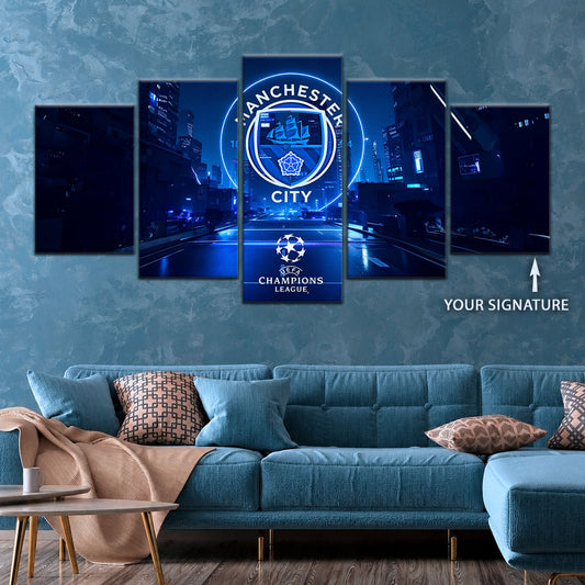 Soccer Canvas Wall Art - FB5051 - Winner Manchester City (2023)