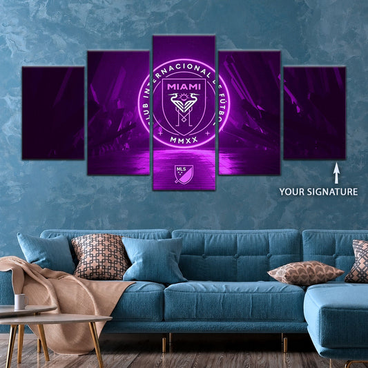 Soccer Canvas Wall Art - FB5052 - Inter Miami CF