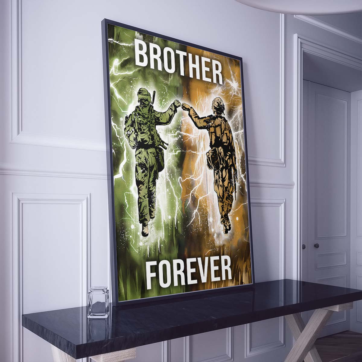 Soldier Wall Art - Soldier Poster - Soldier Canvas - Brother Forever - Army - Marine - SD043 - Vertical Poster - Vertical Canvas