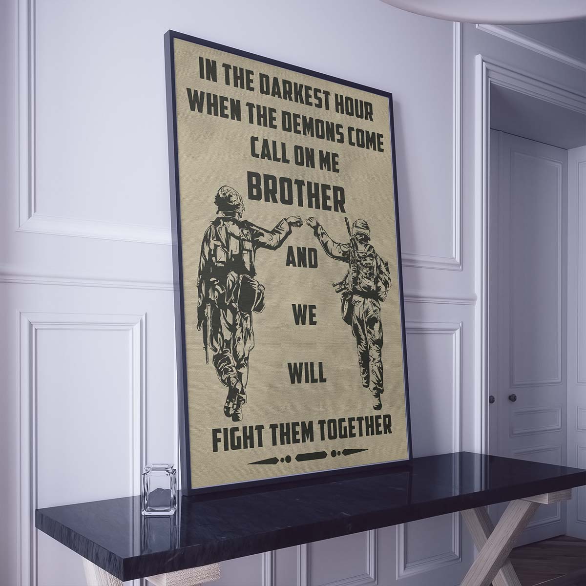 Soldier Wall Art - Soldier Poster - Soldier Canvas - Call On Me Brother - Army - Marine - SD029 - Vertical Poster - Vertical Canvas