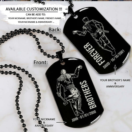 Viking Dog Tag - Brothers Forever - Ragnar Lothbrok - Floki - Valhalla - Norse Mythology - Scandinavian - Viking Necklace - Engrave Dog Tag