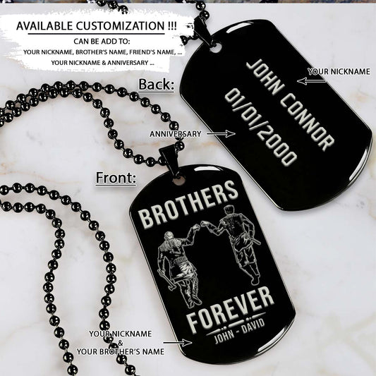 Viking Dog Tag - Brothers Forever - Ragnar Lothbrok - Floki - Valhalla - Norse Mythology - Scandinavian - Viking Necklace - Engrave Dog Tag