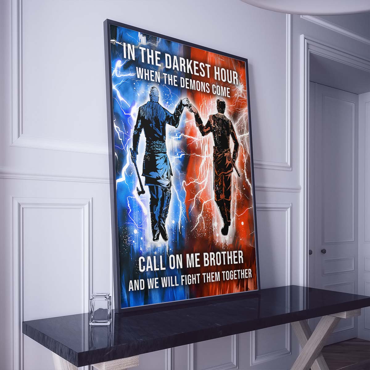 Viking Wall Art - Viking Poster - Viking Canvas - Call On me Brother - Ragnar Lothbrok - Floki - VK061 - Vertical Poster - Vertical Canvas