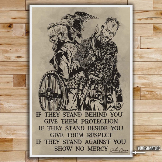Viking Wall Art - Viking Poster - Viking Canvas - If - Show No Mercy - VK045 - Vertical Poster - Vertical Canvas