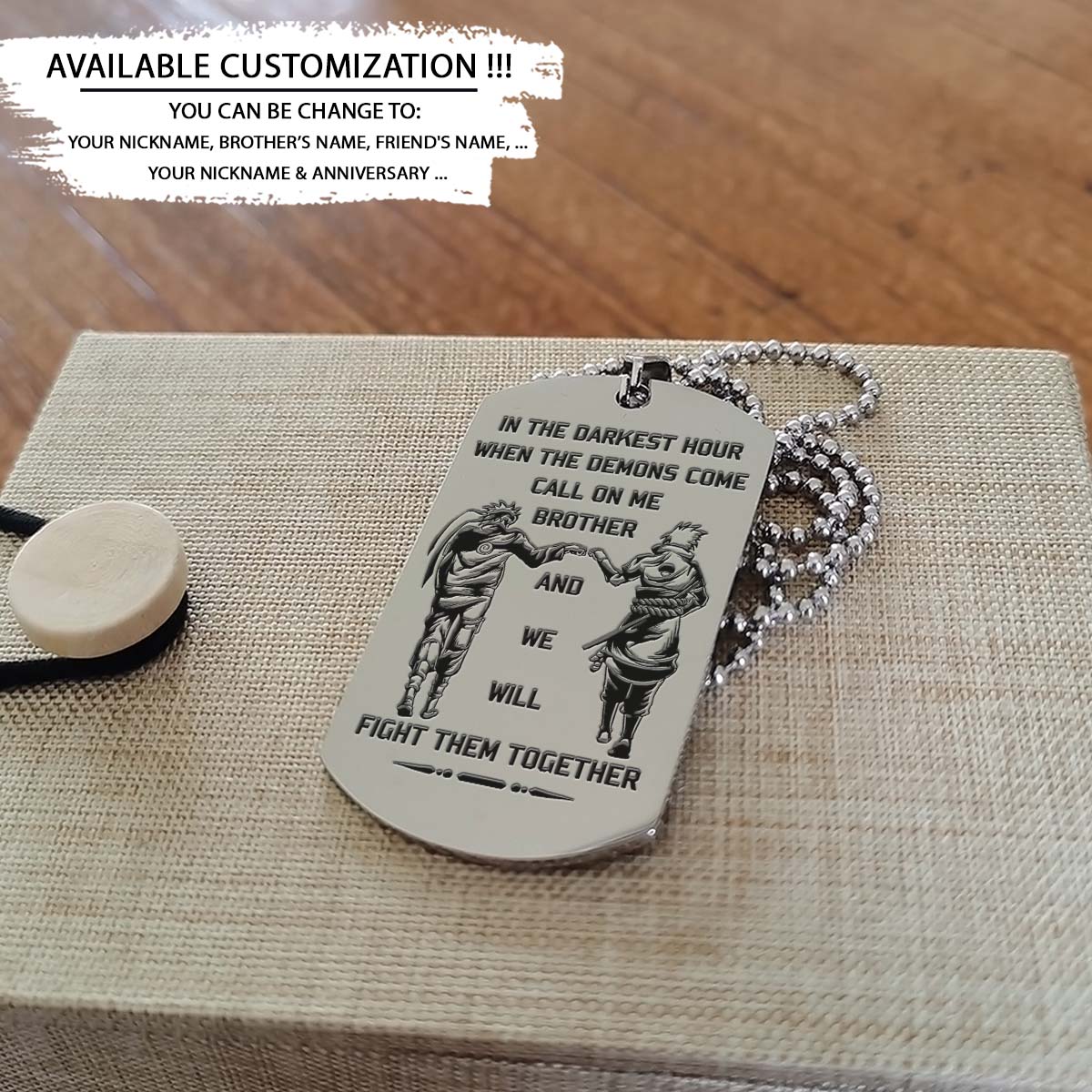 NARUTO ENGRAVE DOG TAG