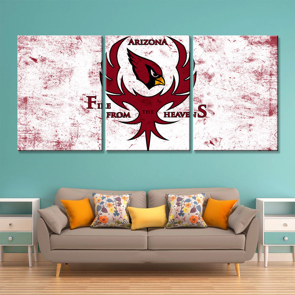 American Football Wall Art - AF5133 - Arizona Cardinals - Fire From The Heavens - American Football Poster - American Football Canvas