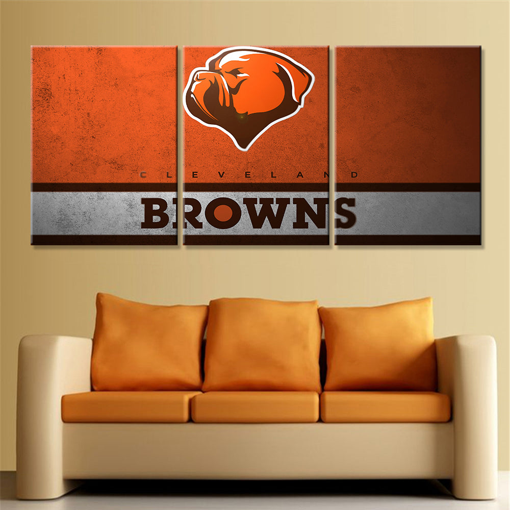 American Football Canvas Wall Art - AF5138 - Cleveland Browns - NFL Teams
