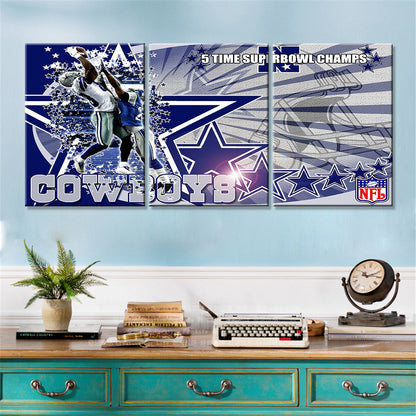 American Football Canvas Wall Art - AF5139 - Dallas Cowboys - NFL Teams